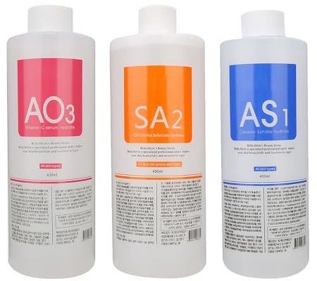 Professional Aqua Peeling Solution, 400ml, All Skin Types, Facial Cleansing and Hydration (AS1+AO3+SA2)
