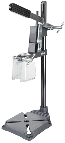 wolfcraft Soporte Solid para taladro con cable: la solución compacta para perforación con profundidad, 112 mm de proyección y carrera de 55 mm - 5028000 I Convierte tu taladro en un taladro de columna