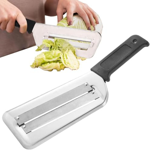 Coltello Per Cavolo Cappuccio Trituratore In Acciaio -Multipurpose Taglia Verdure Manuale, Affetta Verdure Manuale, Lame A Doppio Taglio Per Verdures Tagliaverdure Coltelli Da Cucina Trita Verdur
