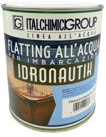Flatting all’Acqua per Imbarcazioni Trasparente Opaco 750 ml – Vernice Protettiva per Legno Nautico, Resistente ad Acqua e Agenti Atmosferici, Finitura Opaca Naturale