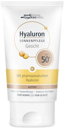 medipharma cosmetics Hyaluron Sonnenpflege Gesicht LSF 50+ getönt,50ml