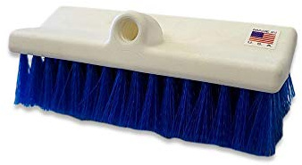 Destroyer One Year Manufacture Warranty Professional Swimming Pool Brushes Made in The USA (Deck/Acid Wash Brushes, Deck/Acid Wash Brush 10 Blue Dual Side)