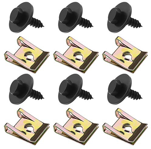 Metall Schraube/Scheibe 20-teiliges Schrauben und Mutter Clip Kit Radkasten Abdeckung Unterboden Kotflügel Befestigung Kompatibel mit 1er E81 E87 E88 E82