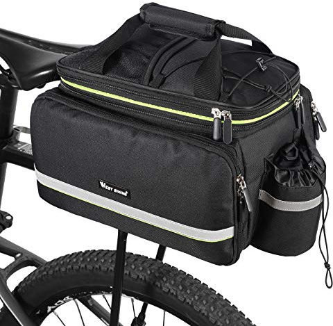 West Bike Waterproof Rear Pannier Bag 35L Large Capacity Multi-Function Bicycle Rack Rear Carrier