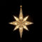 Mudder 10,8 Pulgadas Luces de Estrella de Ventana de Belén de Navidad Estrella Iluminada Colgante de LED de Plástico Grande Topper de Árbol Decoración Silueta de Estrella de Ventana de Plástico