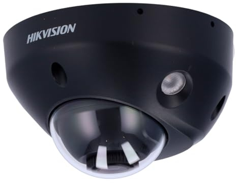 Hikvision DS-2CD2547G2-LS(2.8mm)(C)(Black) Dome Überwachungskamera mit 4 Megapixel, bis zu 30m Beleuchtung, ColorVu Kamera mit Farbiger Bildgebund bei Nacht durch Weißlicht