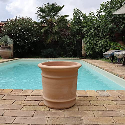 Palatina - Vaso in ceramica, fatto a mano, in terracotta, assolutamente resistente al gelo/stabile, per piante, per interni ed esterni, Canna (33)