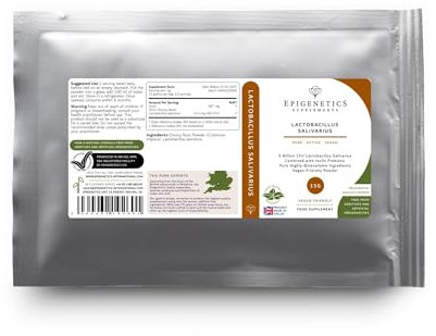 Lactobacillus Salivarius 15g | 5 Billion CFU Probiotic + Chicory Root Prebiotic (Inulin) | Vegan Friendly Powder for Gut Health | UK Made | 1g Daily (15 Servings)