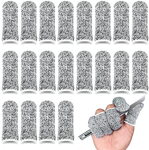 Copertura Anti-taglio Per Le Dita, XiXiRan 20 Pezzi Di Copridita Anti-taglio, Guanti Antitaglio Finger, Il Proteggi Polpastrello Ideale Per Cucinare, Tagliare, Intagliare E Ricamo