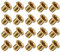 METALLIXITY Traversant Trou Rivet (4x5mm) 100Pcs, Cuivre Creux Rivet Écrous - pour PCB Planches, Cuivré