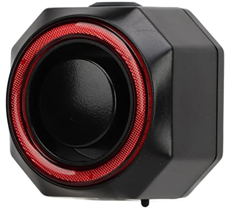 Alarma de Luz Trasera de Bicicleta Recargable con Sensor de Vibración IP65 a Prueba de Agua 4 Modos de Luz Alarma de Bicicleta Antirrobo