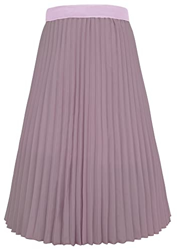 Happy Cherry - Niñas Falda Plisada de Fiesta Niña Faldas Largas de Princesa Elegante para Boda Ceremonia Infantil Vestido Corto para Primavera Verano Otoño Invierno - 11-12 Años - Morado