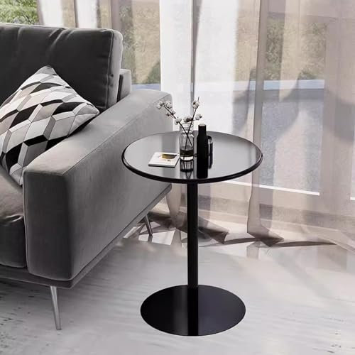 Runder Stehtisch, Küchen-Arbeitstisch, Frühstücksthekentisch, Esstisch, Stehtisch, Cocktailtisch, Nachttisch aus Metall und Eisen, einfache Montage