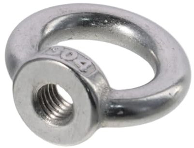 LLXTJJY Standard-Ösenmutter 304 Edelstahl-Gewindemutter-Befestigungsringform M8 (5/16 Zoll) Ringschraubenring-Hebeösenmutter-Hebezubehör