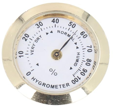 Gitarrfioltermometer Hygrometer, Luftfuktighetsmätare i Legering för Violin, Gitarr och Andra Instrument