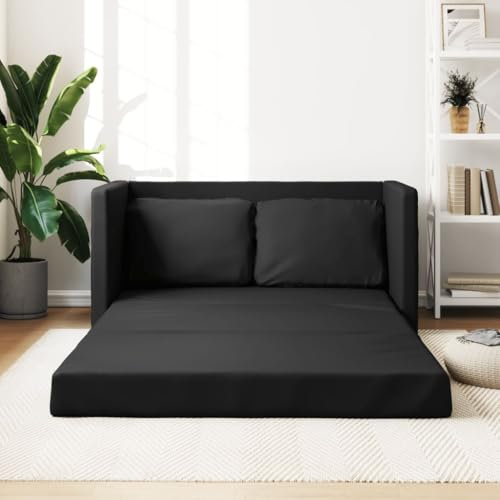 Xichuzi Bodensofa Schwarz 112x174x55 cm Kunstleder, Loungesofa, Sofas & Couches, Relaxsofa, Couch für Wohnzimmer - 353973