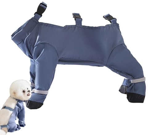 Wasserdichte Hundestiefel mit Riemen, Hundeschuhe mit Hosenträgern – Haustierschuhe mit optimalem Schutz | Verstellbare Hundestiefel für schmutzabweisende Hunde, Haustierschuhe