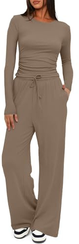 CheChury Set Tuta Donna Loungewear Pantaloni Moda Completo Maglia Tuta Tuta da Ginnastica Due Pezzi Casual Casa Pantaloni Lunghi Primavera Autunno Training Sportwear Comoda Autunnale Invernale