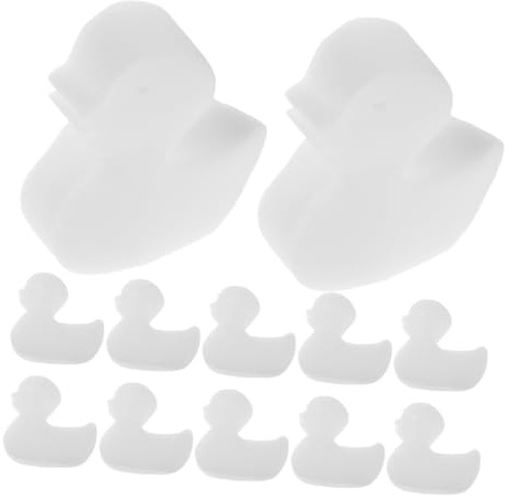 GALPADA 16 Pièces Éponge Absorbante Huile pour Piscine et Spa Forme Canard Flottante Blanche Filtre pour Eau Propre