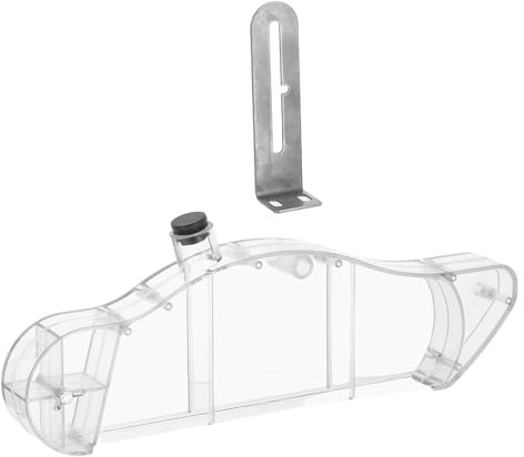 FIXOSHEE Housse de Protection Transparente pour Scie Circulaire de Table 4-10 Pouces avec Capot Anti-Poussière Intégré et Couteau de Refendage en L Accessoire de Sécurité pour Atelier de