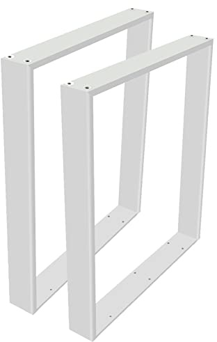 homewell 2 Stück Tischfüsse Tischbeine Metall, Heavy Duty Möbel Beine, Möbelfüße, Tischkufen DIY, Tischfuß Loft, Industriestil für Couchtisch, Esstisch, Schreibtisch, 72 * 60cm