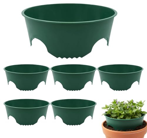Anelli di Crescita Rotondi - Protettore per Giardino a Irrigazione Radici Profonde | Bordo Protettivo Circolare da Piantumazione | per Ortaggi Fiori Alberi Pomodori Rose Rampicanti Arbusti Giardino e