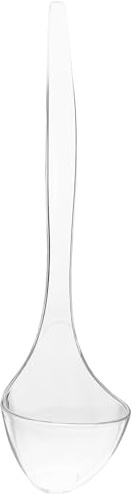 MALUGOGO Mestolo da Zuppa in Plastica Trasparente Pc, Cucchiaio da Portata Manico lungo Ergonomico, Riutilizzabile per Ristoranti e Uso Domestico, Utensile Cucina Resistente e Sicuro