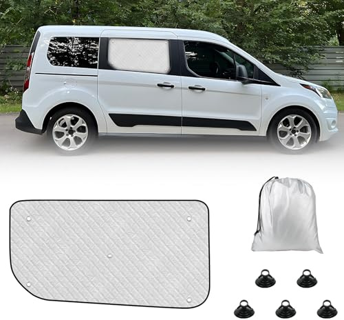 Parasol Coche Lateral Compatible con Ford Tourneo Connect 2012-present, Protector Solar Ventana Coche Laterales Protección UV Privacidad Parasoles Térmicos Internos