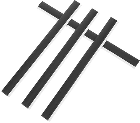 CIYODO Rubber Dustpan Edge Strips Replacement 4pcs 28cm Soft Flexible Rubber Lips Sturdy Repair Parts for Household and Office Cleaning Dustpan Maintenance