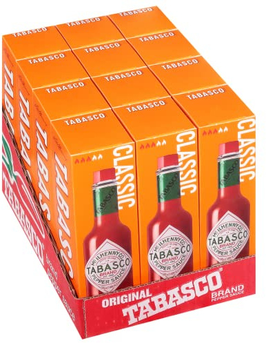 Tabasco Red Pepper Sauce 150ml | Salsa picante clásica elaborada con chiles rojos maduros | Perfecta para carnes, pizzas, pastas y muchos otros platos