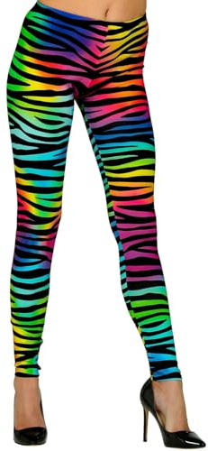Widmann - Leggings, Regenbogen, Kostümaccessoire, Karneval, Mottoparty