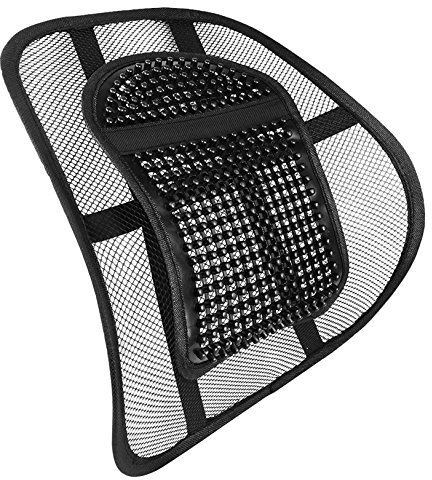 LORDOSENSTÜTZE Nova Rückenstütze Rückenkissen für Autositz oder Bürostuhl mit einstellbarer Krümmung und Rückenlehnenbefestigung