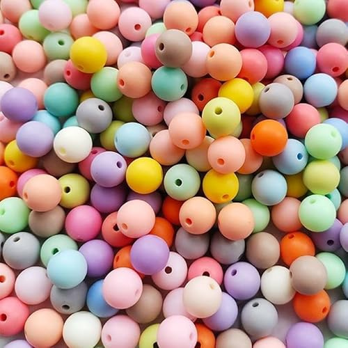 DAHI bunt Perlen zum auffädeln ca.370pcs Acryl Perlen
