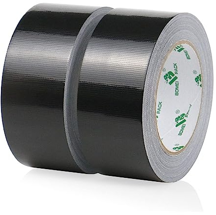 2 Pack Duct Tape Heavy Duty,9 Mil Thickness,2 Inches x 30 Yards,Strong Industrial Strength,Flexible,No Residue,Waterproof and Tear by Hand,Multi-Use for Indoor & Outdoor Repairs(Black)
