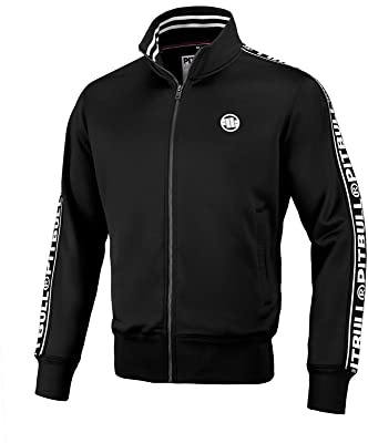 PITBULL - Herren Pullover, Sweatshirt Oldschool Tape Logo, Normaler Sportlicher Schnitt, Komfortabel, Polyestergewebe Blouson