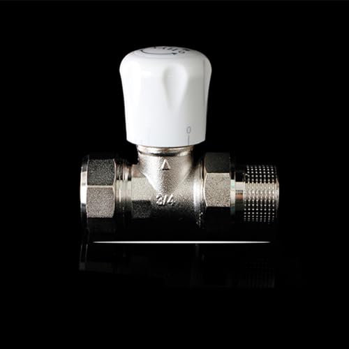 Männlich & Kompression 3/4 bis 16mm Heizkörperventile, Gerade Thermostatisches Ventil TRV für Fußbodenheizung im Haus Büro