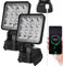 HOSPAOP Battery LED Work Light for Makita 18 V - 27 W LED Construction Spotlight, Battery Lamp, Portable LED Spotlight, Floodlights, Construction Site Lamp with USB Charging, Pack of 2 (No Battery)