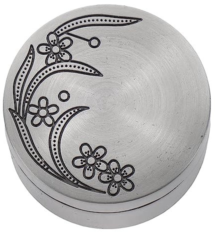 Zerodeko Edelstahlpfanne Kasten Retro-ganzmetall-versiegelte Kleine Schmuckschatulle Mit Deckel Zur Aufbewahrung Von Ring-parfüm-box-verpackungsbox (rosenbox) Geschenke Zum Jubiläum Probe