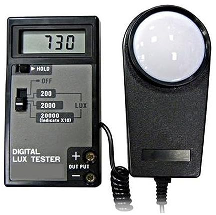 Lichtmeter, Digitaler Lichtmesser, 0–20.000 Lux, Umweltprüfung, Tragbares Illuminometer, Photometer, Detektormessung für die Kultivierung und Messung von Zimmerpflanze