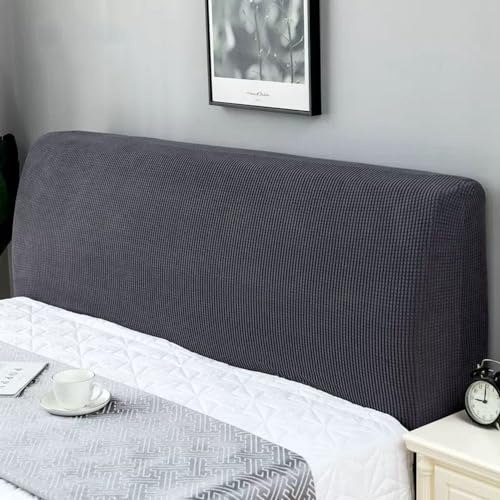 CHUYIX Kopfteilbezug für Bett 200-220cm Bett Kopfteil Bezug Überzug Dehnbare Saubdichte Schutzhülle Staubdichter Bettkopfschutzbezug für Gepolsterte Schlafzimmer Kopftei Hussen Abdeckung Cover