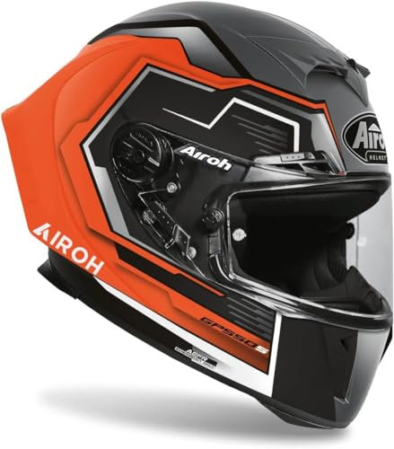 Generico Airoh GP 550S Rush Helm orange matt neon Größe XS