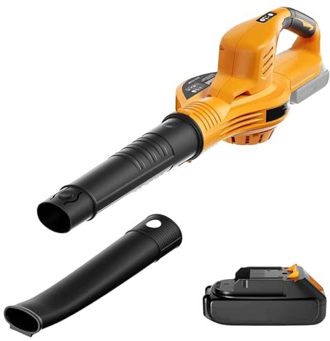 Soffiatore a Batteria, Aspirafoglie Portatile, Batteria da 2,0 Ah, per Giardino, Cura del Prato, Soffiare Foglie, Polvere