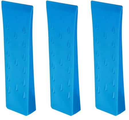QUARKZMAN Cunei da Abbattimento in Plastica 3pz Cuneo Anteriore ABS 254 mm Cuneo Spaccalegna per Legna Cunei per Alberi Legno Accessori Forestali Foresta, Blu
