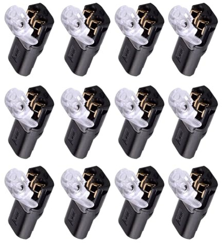 Gvvsjgdbis 50PC 2Pin Way Spina Connettori A Scatto Impermeabile Filo Elettrico Doppio Filo Plug-in Connettore con Fibbia di Bloccaggio
