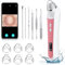 Bodytecni Succionador de Puntos Negros Profesional, Limpiador de Poros Eléctrico, 3 Modos de Limpieza Facial y Nasal, Kit Removedor de Espinillas, Comedones y Acné para Rostro y Nariz