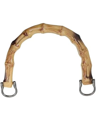 Manici bamboo per borse 1 Pz Manici For Borsa In Bambù Con Fibbia Fai Da Te Manico For Borsa Staccabile Cinghia For Borsa A Tracolla Manico For Scatola Regalo Accessorio For Borsa Fatto A Mano(A-Black