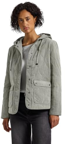 Street One Damen Cord Steppjacke mit Kapuze