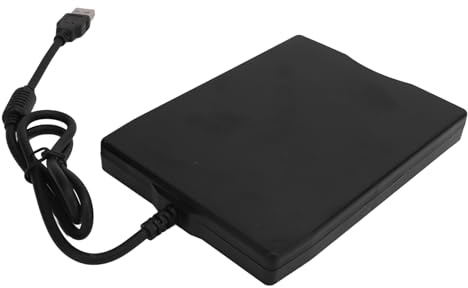 Yanmis Lecteur de Disquette USB de 3,5 Pouces, Lecteur de Disquette Externe pour Ordinateur Portable PC avec Port USB Compatible avec 98 2000 7 8 720KB 1,44 Mo D'ordinateur Portable PC