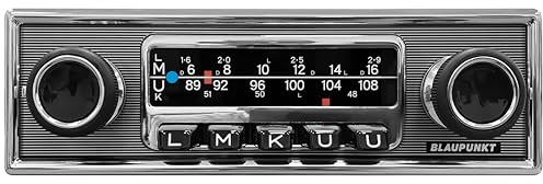 Blaupunkt Frankfurt Autoradio stéréo MB, 1 DIN, Design Voiture Classique, Dab+, Bluetooth, USB, entrée auxiliaire, télécommande au Volant, sub-Out, 4x50 W, 12V