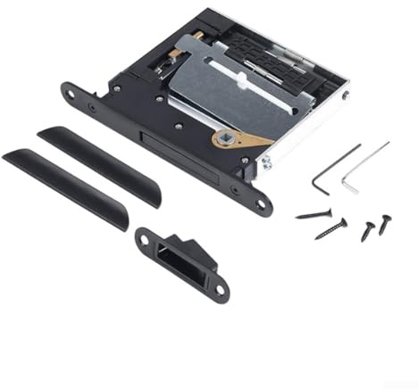 Serrature magnetiche discrete per porte interne, miscela perfetta di stile e funzionalità senza maniglie visibili (nero)